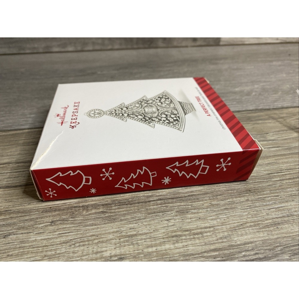 Hallmark Keepsake Christmas Ornament 2014 A PERFECT TREE Silver Metal - Picture 13 of 14